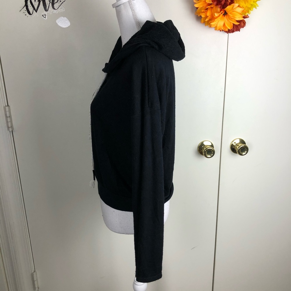 Make + Model Hoodie Pullover Drawstring Blk Sz S - image 4